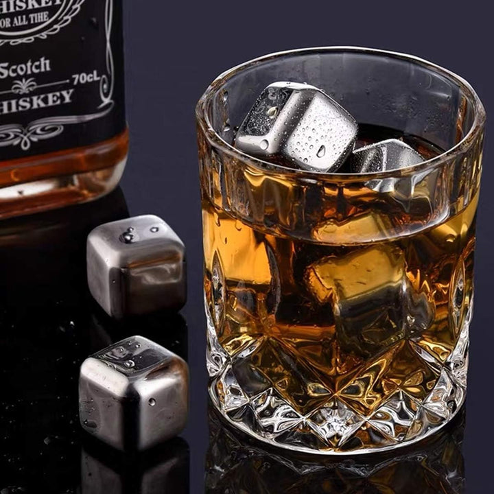 polar-effekt Edle Whiskysteine in Silber mit Wunschgravur - Tolles Geschenk - Kühlsteine - Ideal für