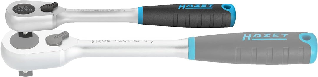 HAZET Umschaltknarre 916HPK | kurze Ausführung, 1/2 Zoll Vierkantabtrieb, kleiner Betätigungswinkel