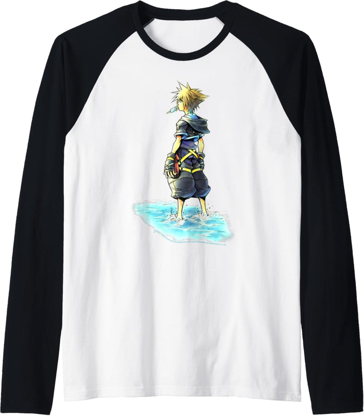 Disney Kingdom Hearts Sora Sea Salt Ice Cream Sketch Raglan