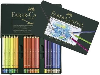 Faber-Castell 117560 - Aquarellstift Albrecht Dürer Blechetui 60er 60 Stück (1er Pack) Metalletui Si