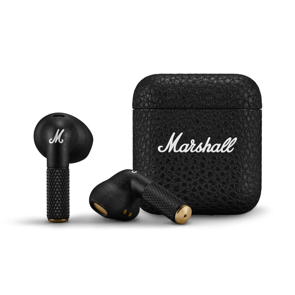 Marshall Minor IV Bluetooth Kopfhörer, Ohrhörer – Schwarz Schwarz Minor IV, Schwarz Minor IV