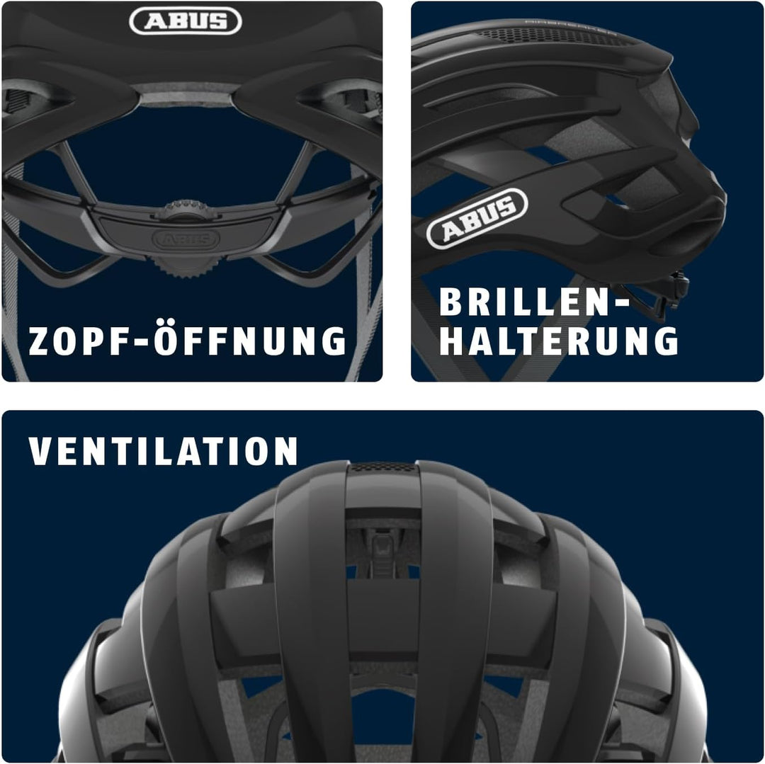 ABUS Rennradhelm AirBreaker - High-End Fahrradhelm für den professionellen Radsport - für Jugendlich