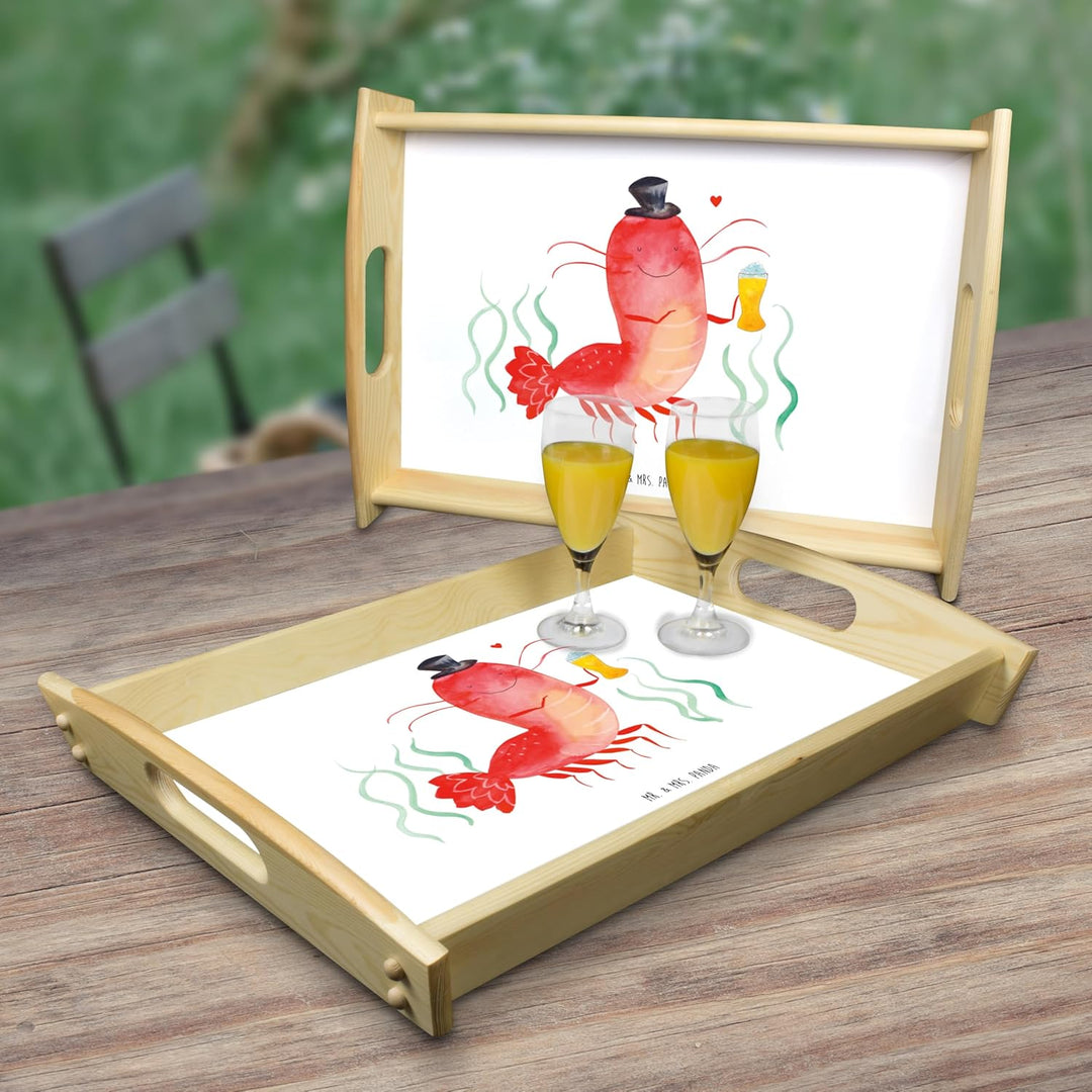 Mr. & Mrs. Panda Tablett Hummer Weizen - Geschenk, Wirtschaft, Bier, Meer, Junggeselle, Gasthaus, Kn