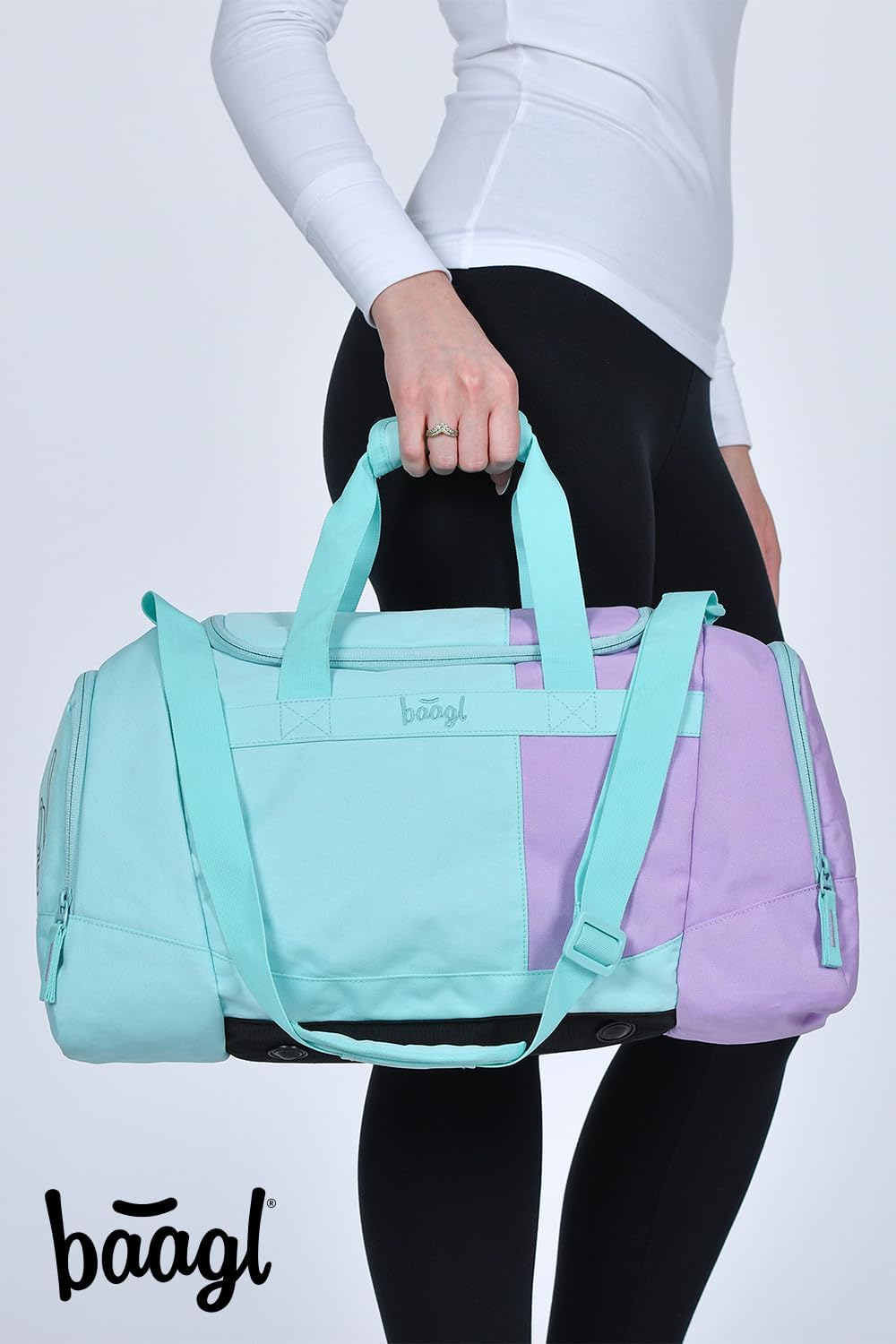 Baagl Sporttasche Kinder Mädchen Reisetasche Schuhfach 25 l - Sweet | Diese Schwimmtasche für Teenag