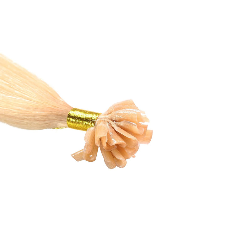 hair2heart Premium Extensions Echthaar Bondings glatt - 100 Strähnen 0.8g 40cm 9/0 lichtblond 