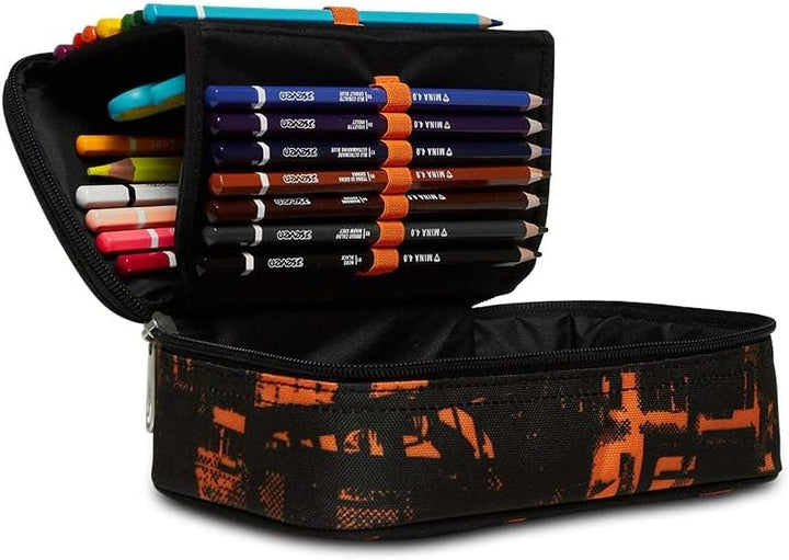 Seven Quick Case, Federmäppchen, Mäppchen, Mehrfarbig, Federtasche für Schreibwaren, Etui mit Stifte