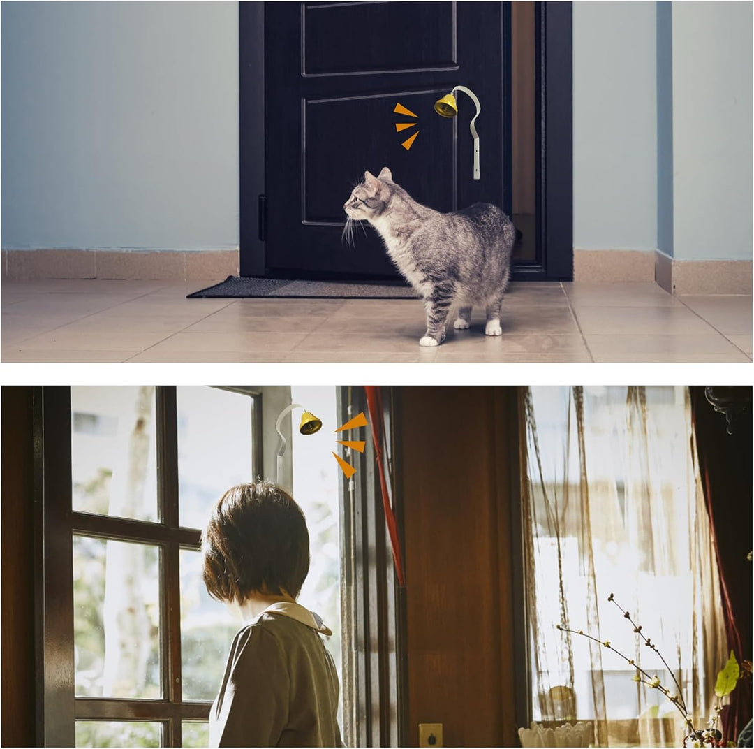 2 Stück Ladenbesitzer Glocke, Hundetraining Glocke Metall Türglocke Warnung Anruf Retro Dekoration,