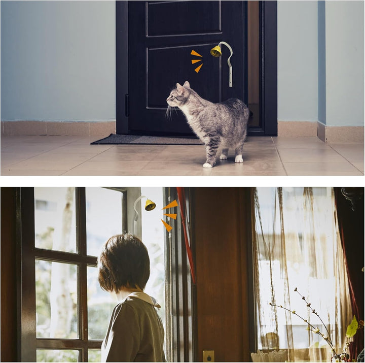 2 Stück Ladenbesitzer Glocke, Hundetraining Glocke Metall Türglocke Warnung Anruf Retro Dekoration,