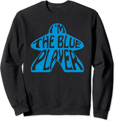 Ich bin der blaue Spieler Meeple Brettspieler Tabletop Sweatshirt
