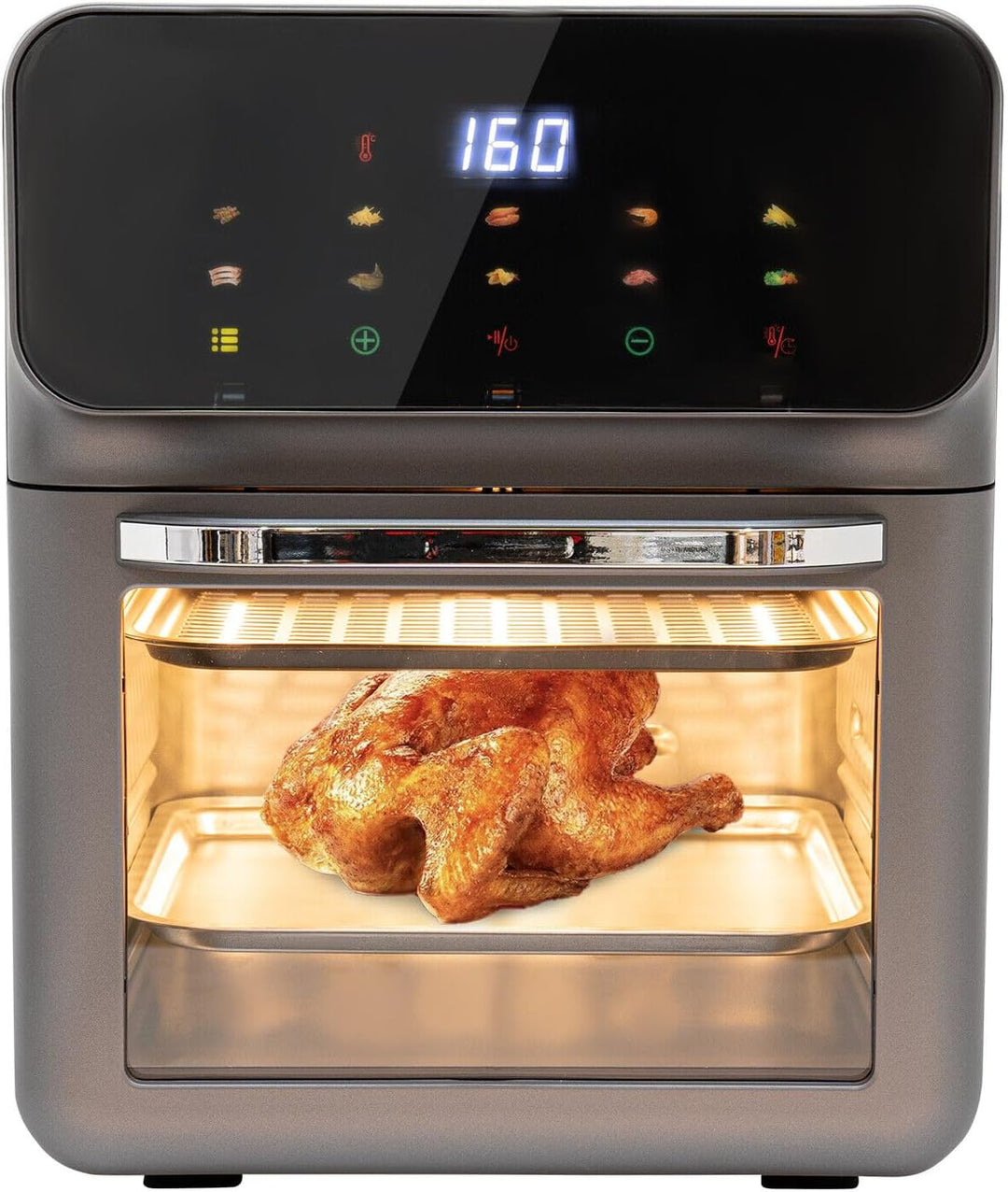 13L Elektrobackofen, Minibackofen mit 2 Backbleche 50 Kuchenboxen 5 Folienschachteln 1 Ofenhandschuh