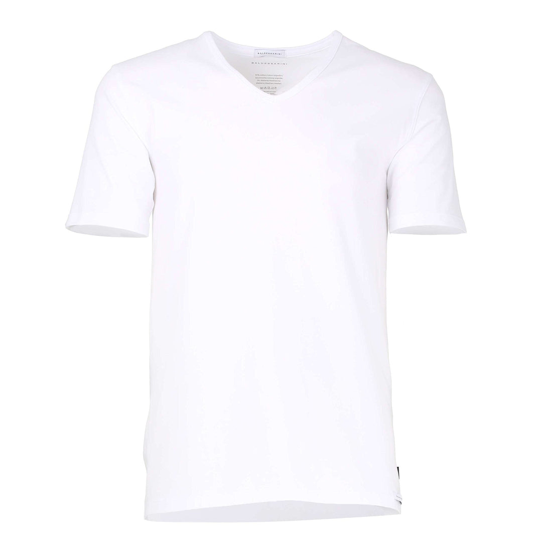 Baldessarini Herren T-Shirt weiss Uni 2er Pack L Weiss, L Weiss