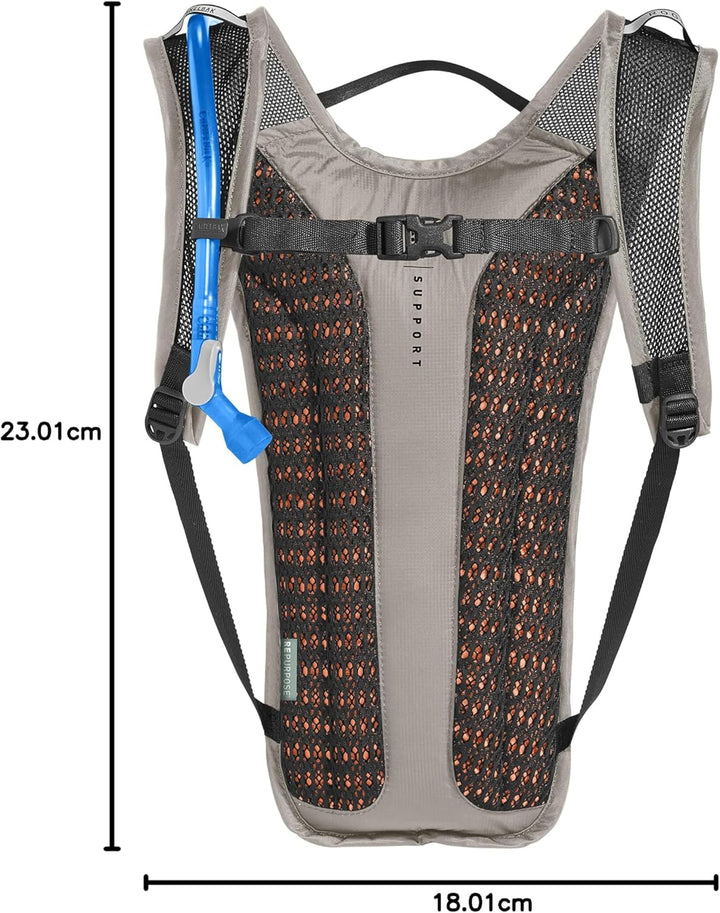 CAMELBAK Unisex - Adult Rogue Light Hydration Backpack Einheitsgrösse Aluminum / Black, Einheitsgrös