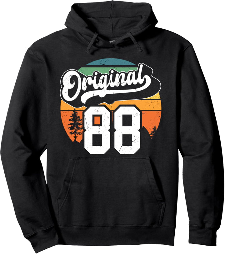 35.Geburtstag Original Mann Frau Retro Jahrgang 1988 Pullover Hoodie