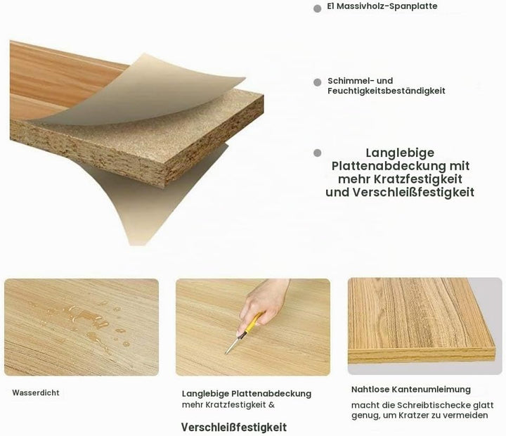 sogesfurniture Schreibtisch Computertisch Büromöbel PC Tisch, Stabil Bürotisch Arbeitstisch Esstisch