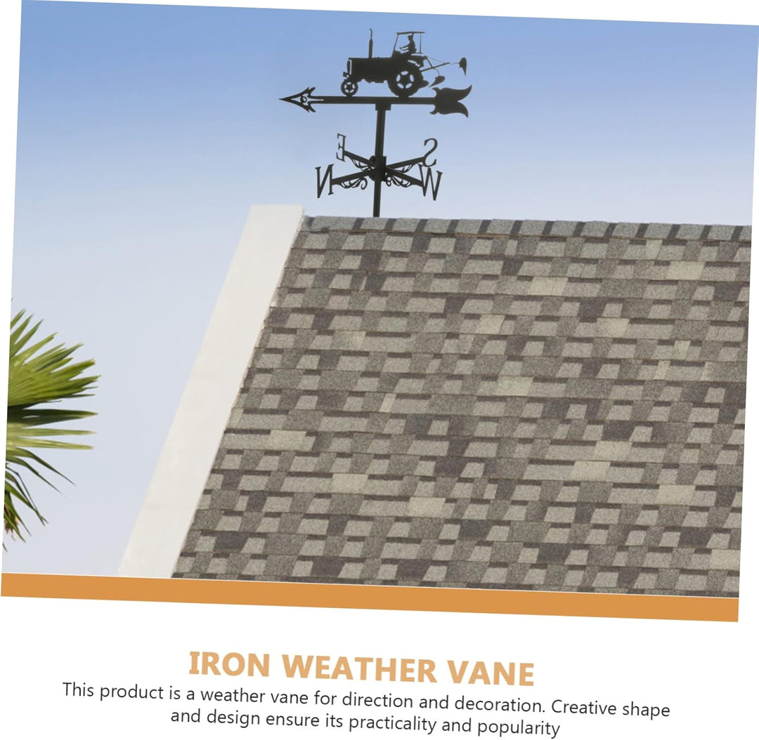 Cabilock Gartenpflock Aus Metall Wetterfahne Metall Weathervane Windrichtung Weather Vane Für Outdoo