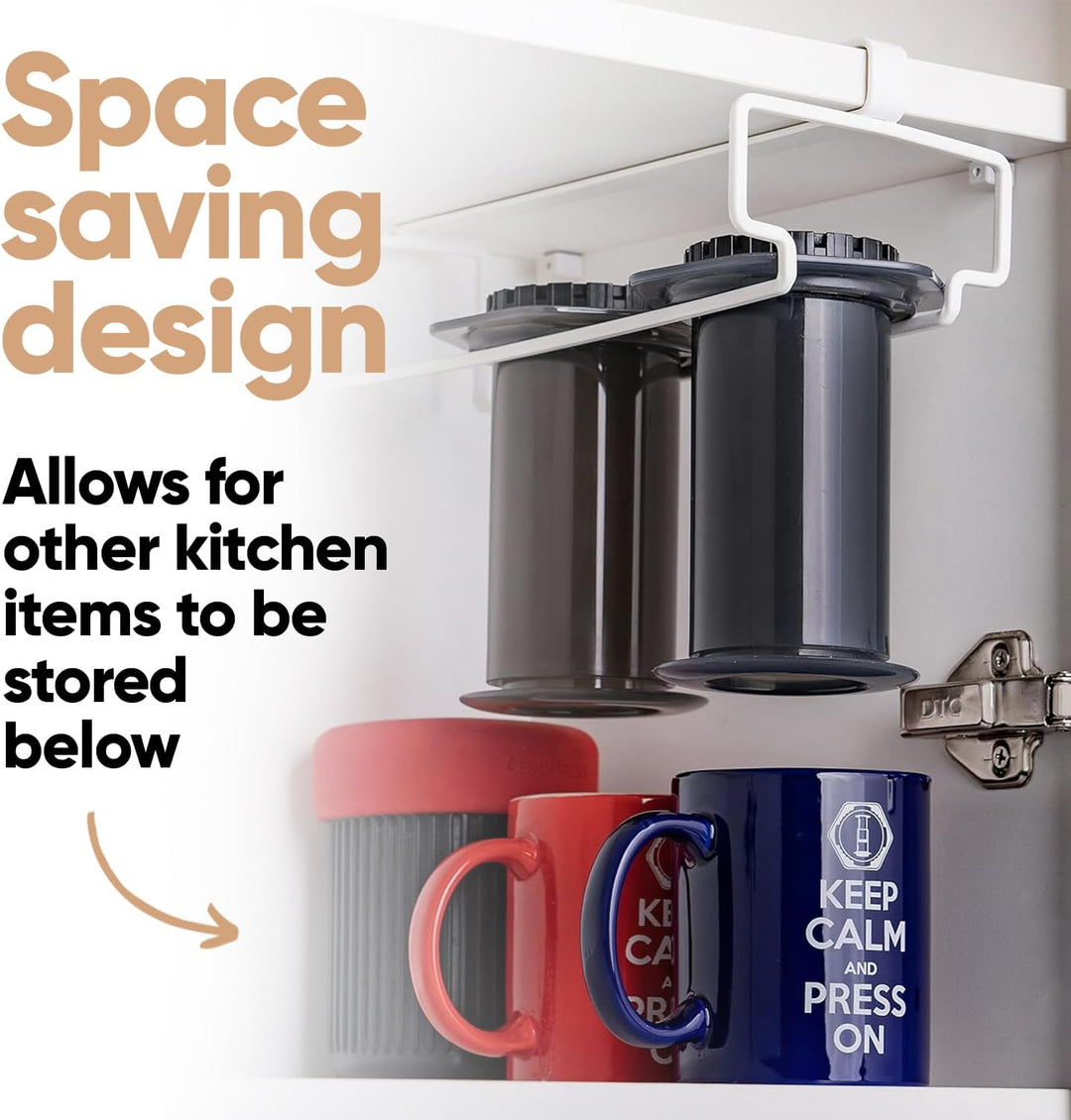 Altura The RACK:Hanging Shelf Rack for AeroPress Coffee Maker.Accessories, Organizer, Storage, Holde