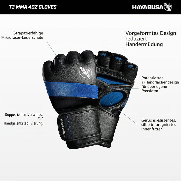 Hayabusa T3 4oz MMA Handschuhe. Ideal für Kampf, S