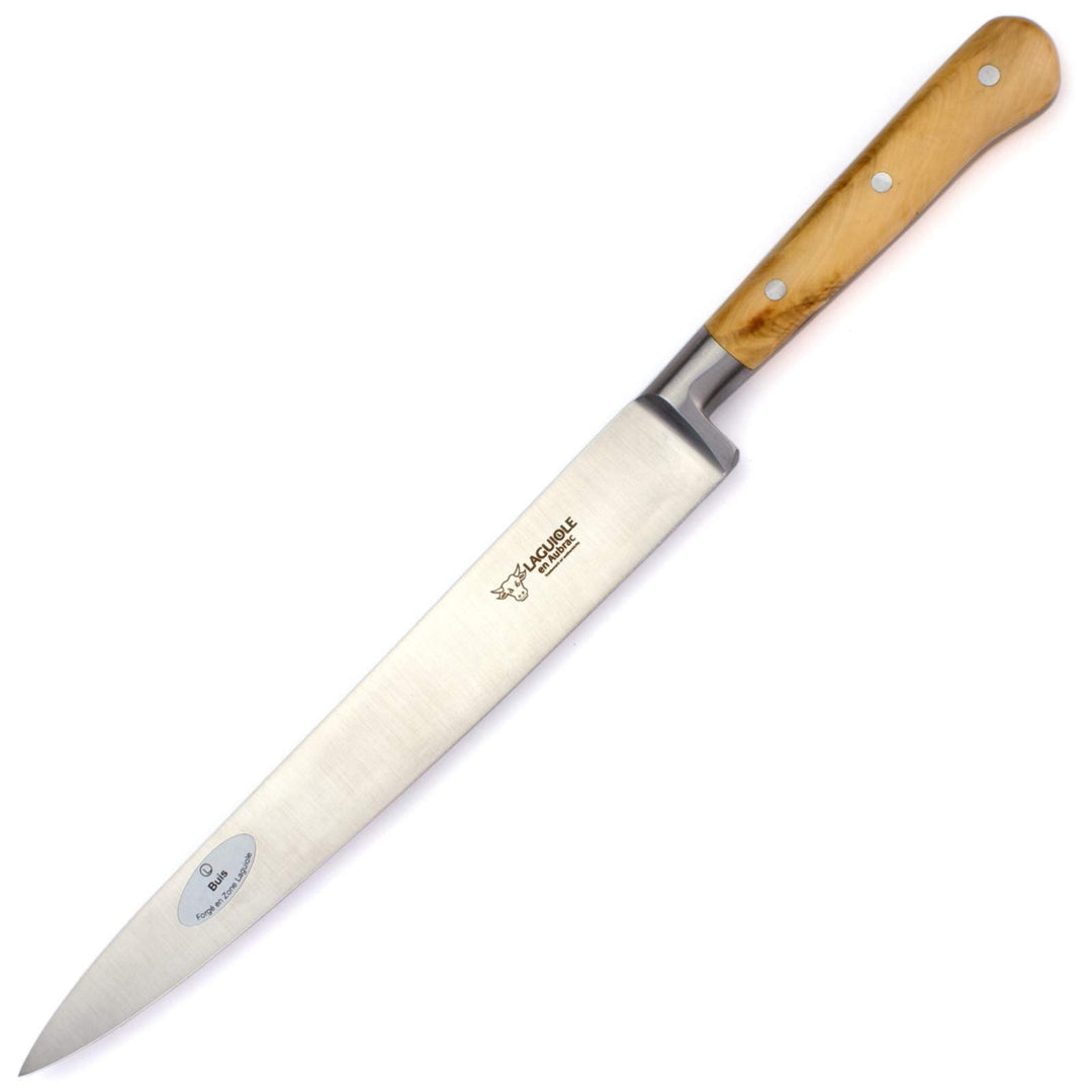Laguiole en Aubrac Filetiermesser Küchenmesser - Klinge 20 cm - Griff Buchsbaum Holz - Geschmiedete