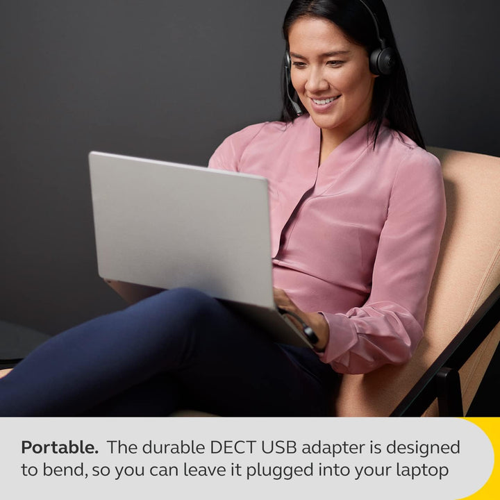 Jabra Link 400 USB-C DECT Adapter - Tragbarer und langlebiger Dongle mit bis zu 150 m geschützter Fu
