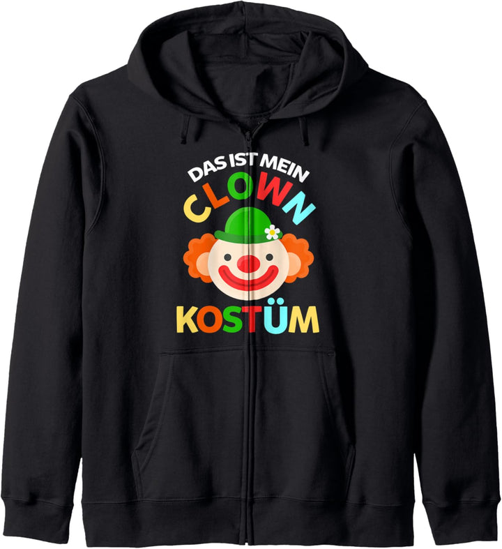 Clown Kostüm Karneval Fasching Mottoparty Kapuzenjacke