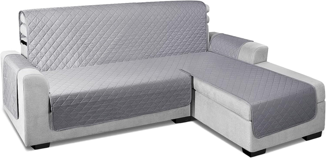TAOCOCO Chaiselongue Sofabezug L Form, Wasserdichter Stretch Sofa überzug, Sofaschoner rutschfest, M