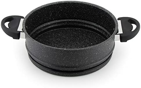 Royal Swiss® Couscous-Topf/Dampfgarer, 3-in-1, Durchmesser 20 cm, 4 Liter, Aluminium, Glaskonvektor,