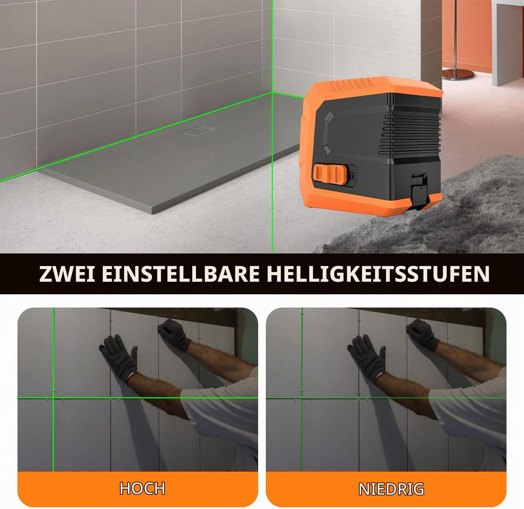 Grünkreuz-Laser, Laser-Horizontometer (automatische Ausrichtung, Helligkeitsstellung, Schutzklasse I