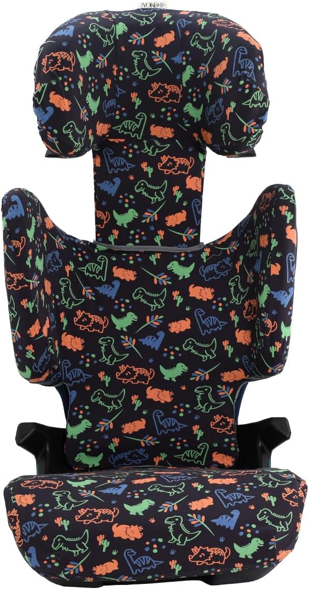 JYOKO KIDS Schutzhülle kompatibel mit Romer Kidfix (Romer Kidfix M I-SIZE, Happy Dino)