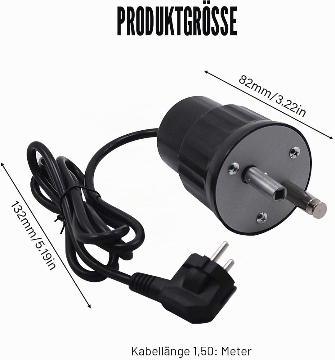 GOMETY Grillmotor, Elektromotor Grill Barbecue Motor DC 220V-240V Outdoor BBQ Drehmotor für Braten R