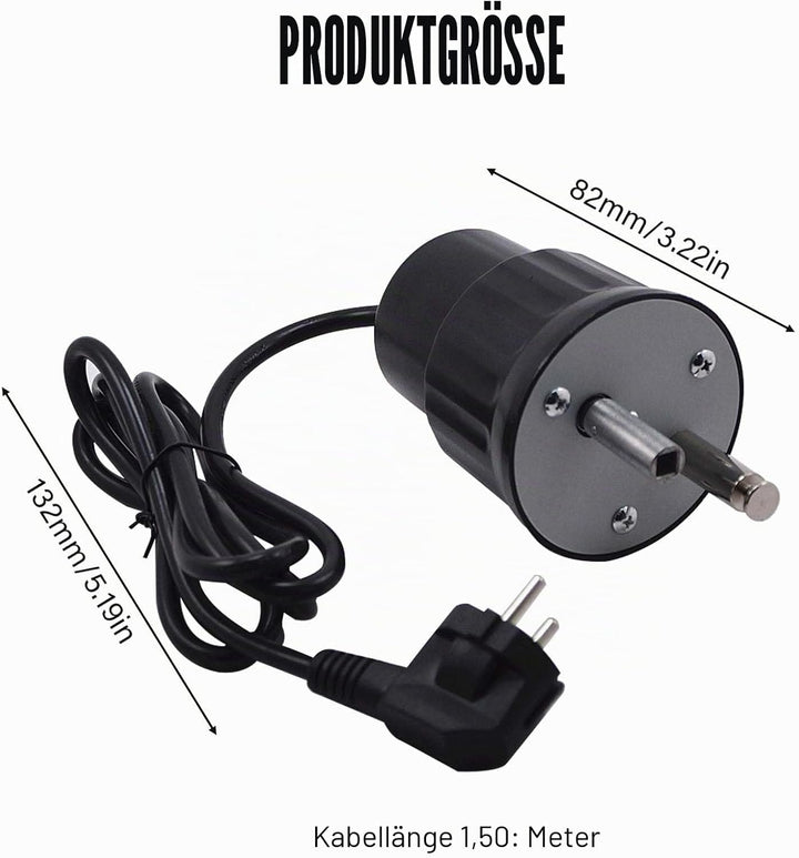 GOMETY Grillmotor, Elektromotor Grill Barbecue Motor DC 220V-240V Outdoor BBQ Drehmotor für Braten R