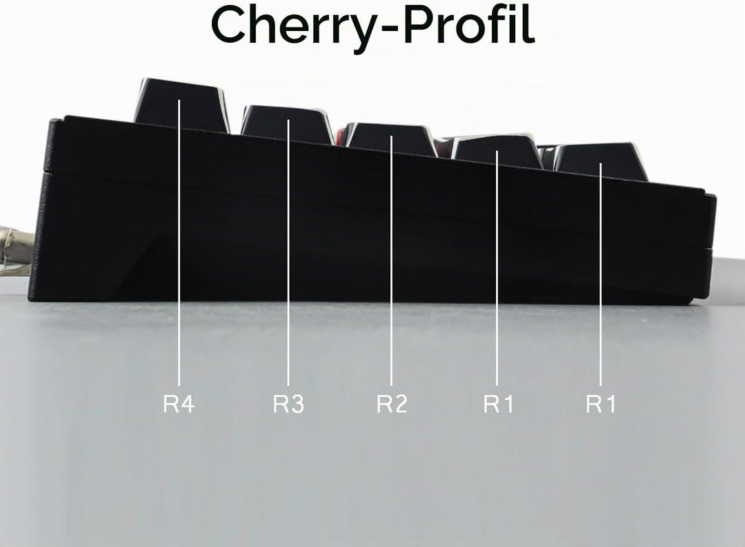 Sunzit PBT Custom Keycaps 128 Tasten Cherry Profil Dye-Sub Sketch Schwarz Tastenkappen Set Durchschi
