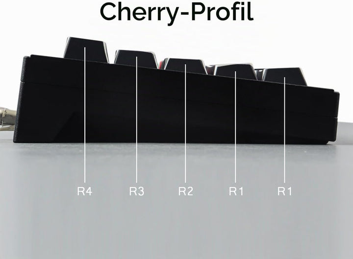 Sunzit PBT Custom Keycaps 128 Tasten Cherry Profil Dye-Sub Sketch Schwarz Tastenkappen Set Durchschi