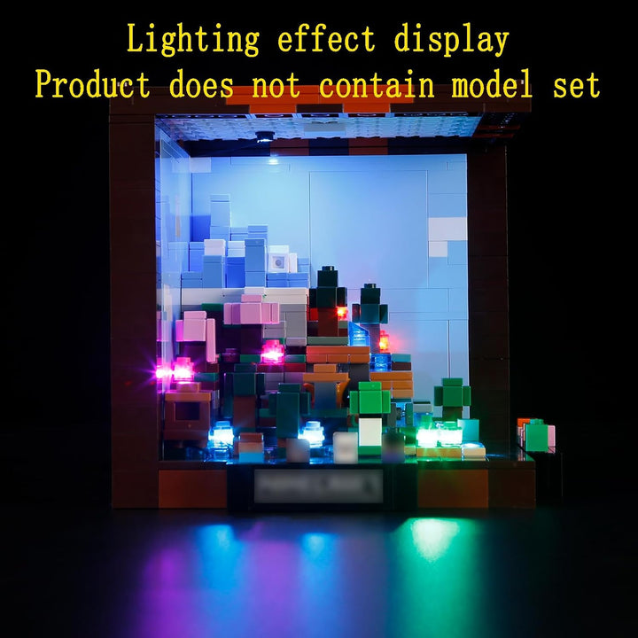 GEAMENT LED Licht-Set Kompatibel mit Lego Minecraft Die Werkbank (The Crafting Table) 21265 Baustein