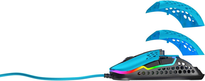 Xtrfy M42 RGB, Ultraleichte Kabelgebundene Gaming-Maus, Hochmoderner Pixart 3389 Sensor, Modulares G