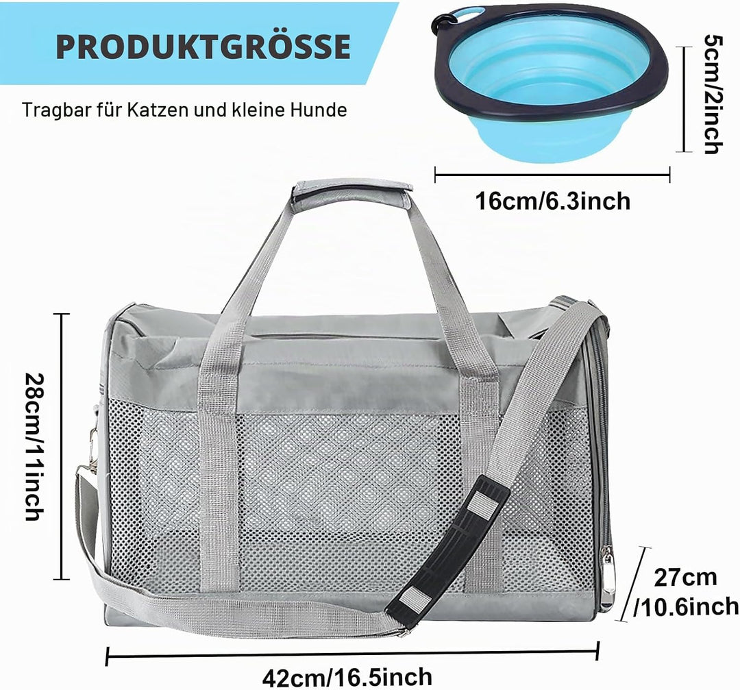 Vegena Transportbox Katze Hund Katzentransportbox Hundebox Faltbar Hundetransportbox Katzen Transpor