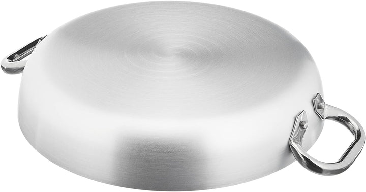 Agnelli Platinium Stieltopf aus Aluminium mit 2 Griffen aus Edelstahl, Silber, Silber, 32 cm, 32 cm