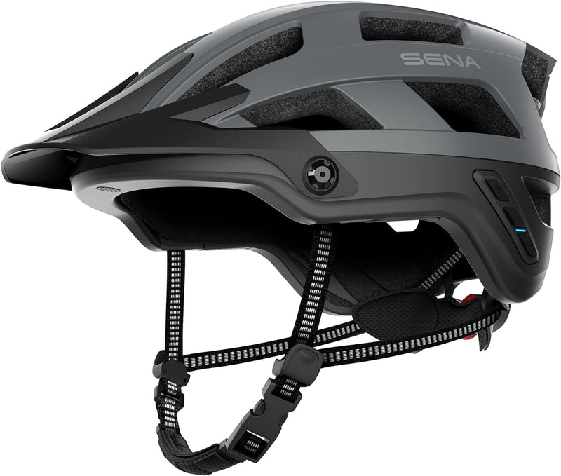 Sena M1 EVO Smart Mountainbike-Helm (Mattgrau, M)