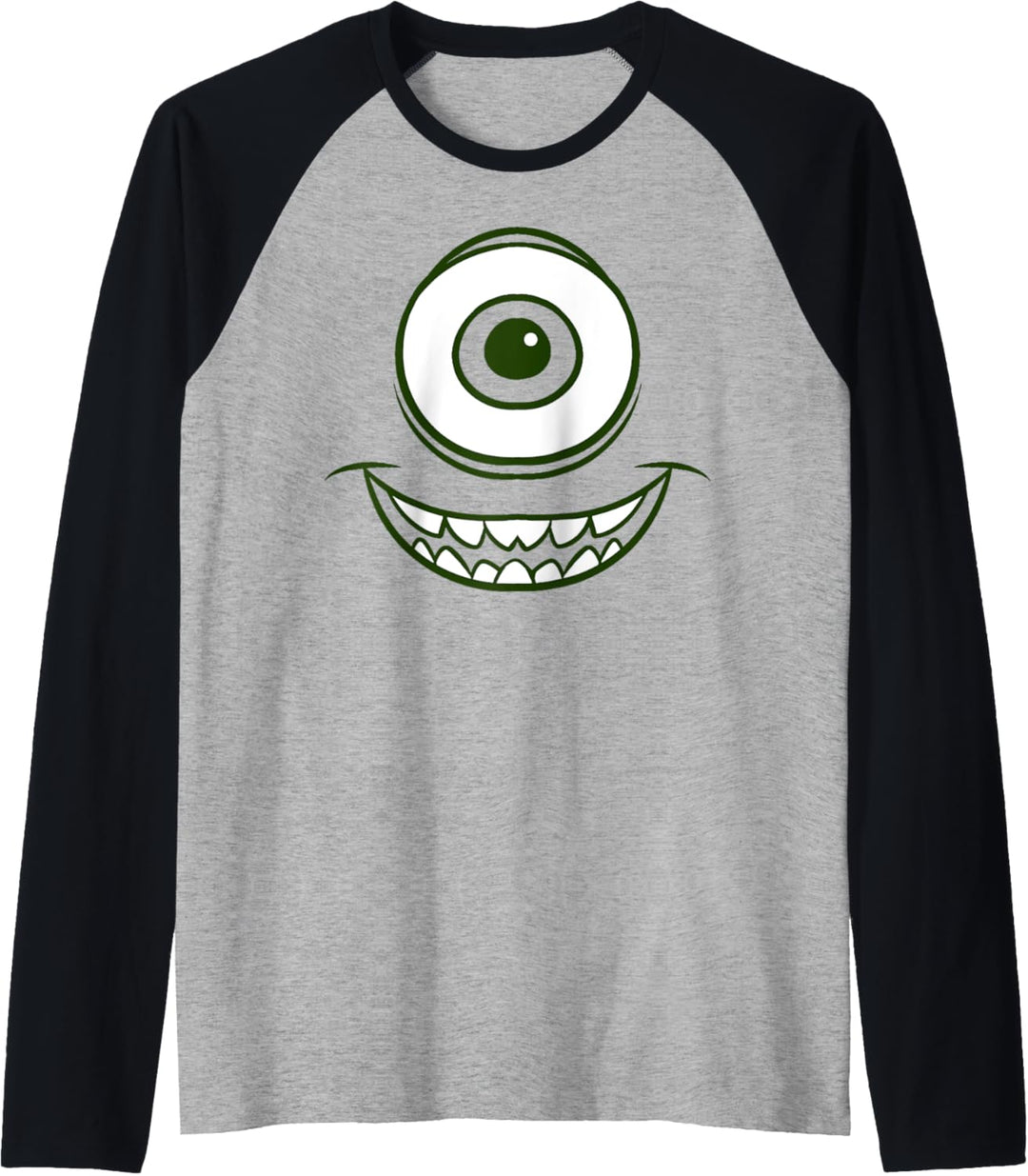 Disney Pixar Monsters Inc. Mike Wazowski Eye Raglan