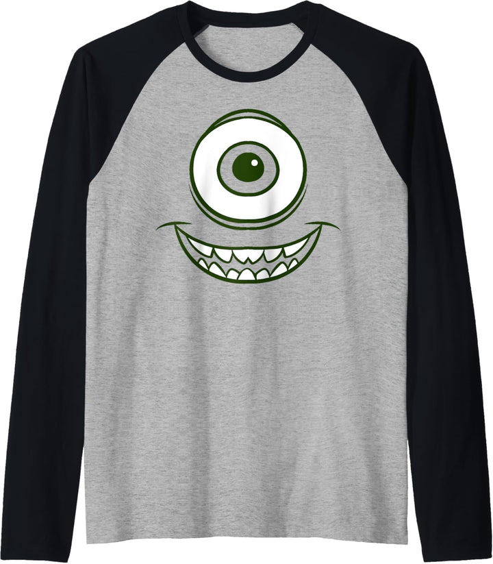 Disney Pixar Monsters Inc. Mike Wazowski Eye Raglan