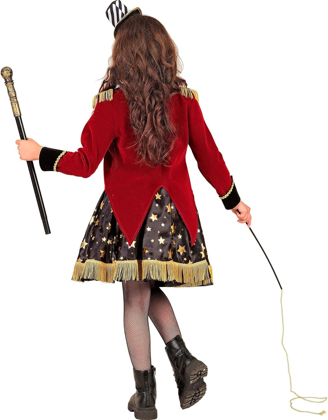 W WIDMANN MILANO Party Fashion - Zirkusdirektorin Kostüm Mädchen, 3-teilig, Kleid, Jacke &amp; Minihut,