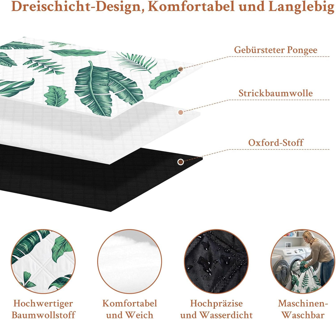 TXBOBECO Picknickdecke 200x200cm XXL, Stranddecke Wasserdicht Sandfrei, Outdoor Camping Decke mit Tr