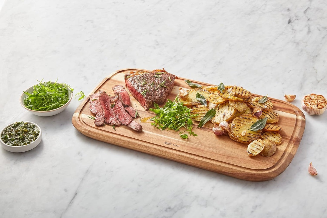 Jamie Oliver by Tefal K26810 Schneidebrett Gr. L | 49 x 28 x 2,2 cm | Akazienholz | FSC-zertifiziert