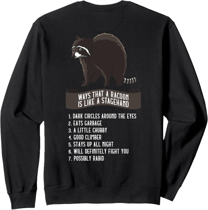 STAGEHAND Bühnenhelfer Bühnentechniker WASCHBÄR Sweatshirt