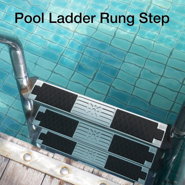 Pacienjo Pool-Stufen | Verdickte Edelstahl-Poolleiter-Ersatzstufen,Langlebige Pool-Pedalstufe für ei