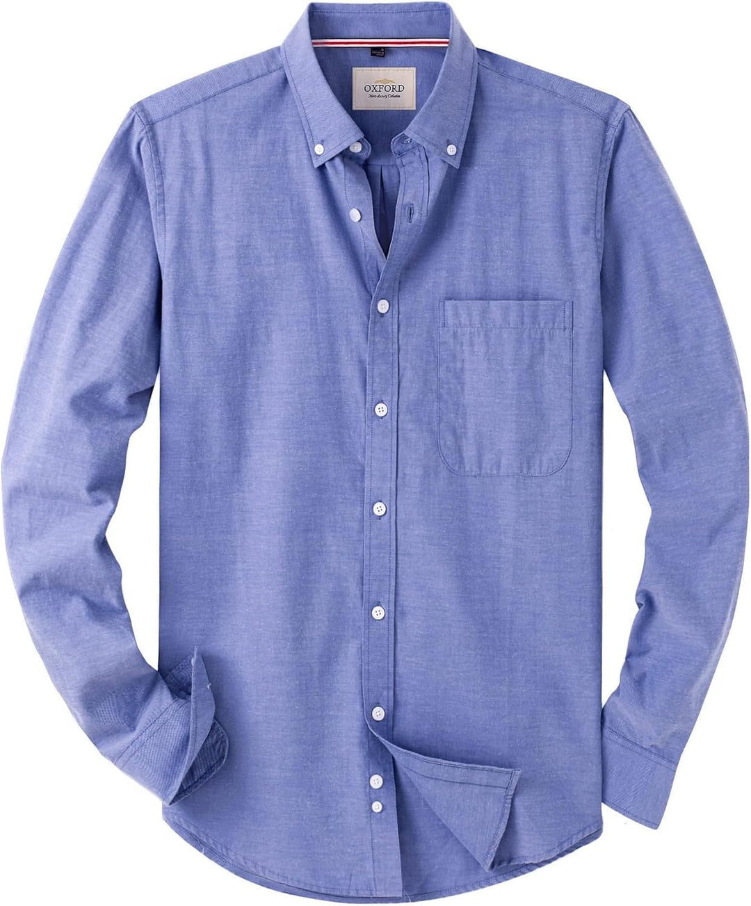 J.VER Oxford Herren Hemd Bügelfrei Regular Fit Hemd Langarm Casual Hemd aus Oxford Button down Hemd