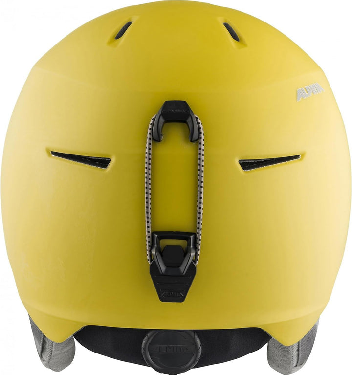 ALPINA MAROI JR - Sicherer, Bruchfester & Individuell Anpassbarer Skihelm Für Kinder curry-grey matt