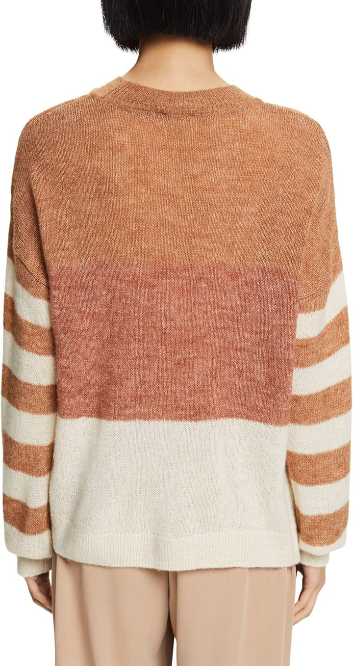 ESPRIT Pullover im Colorblock-Design, Wollmix