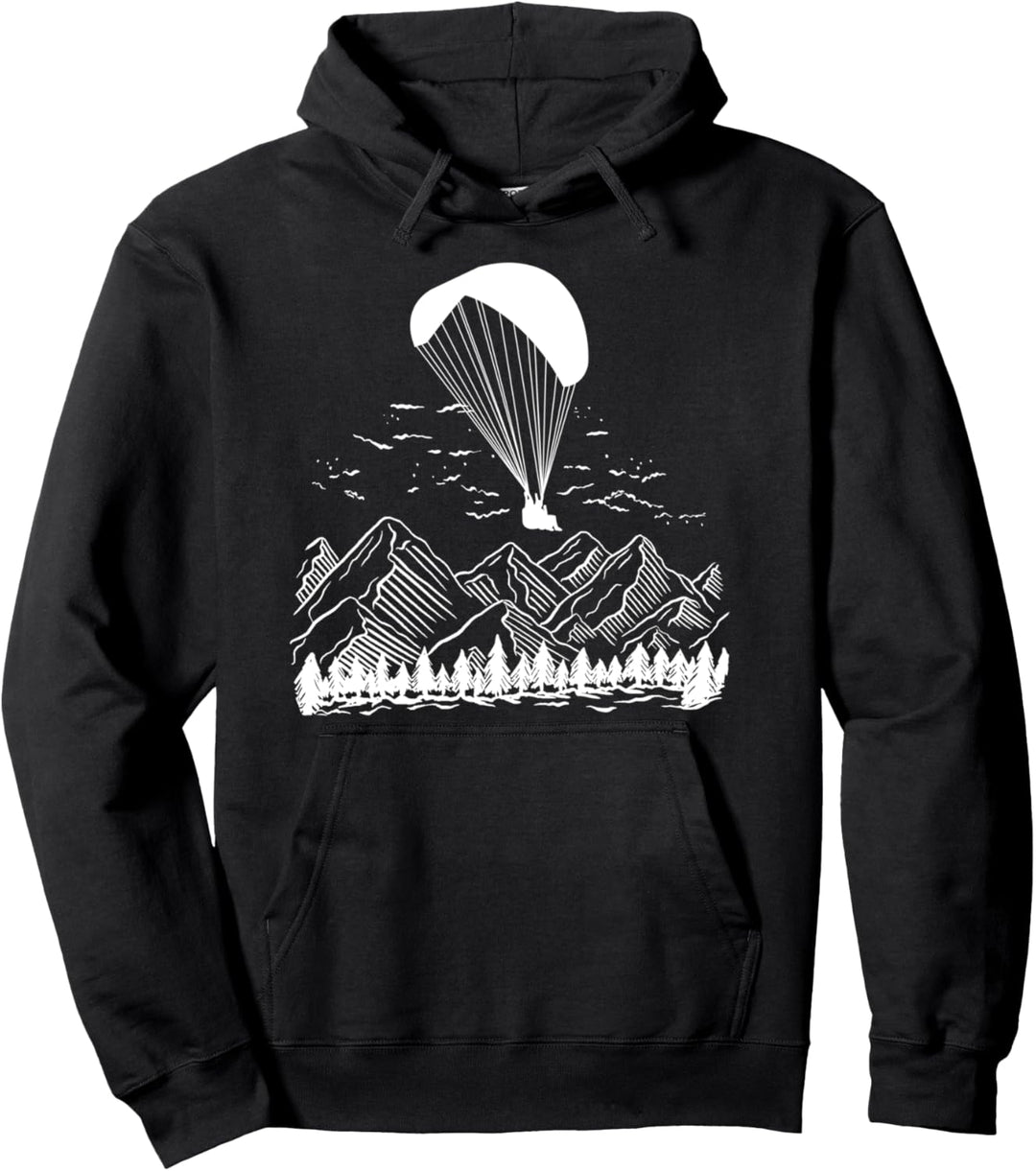 Paragliding Gleitschirm in den Bergen Paraglider Geschenk Pullover Hoodie