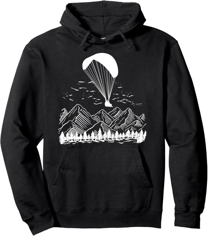 Paragliding Gleitschirm in den Bergen Paraglider Geschenk Pullover Hoodie