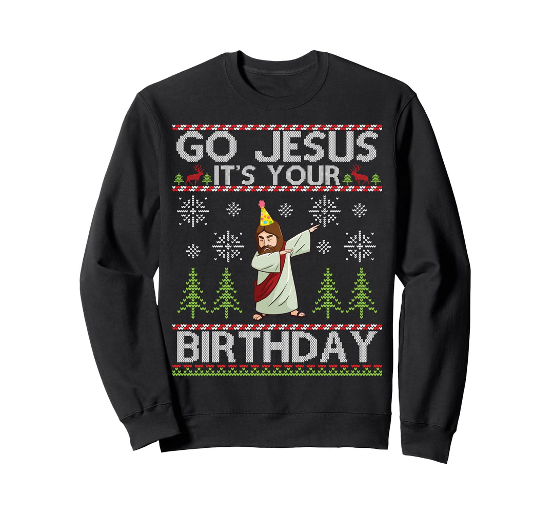 Dabbing Go Jesus It's Your Birthday Frohe Weihnachten Sweatshirt